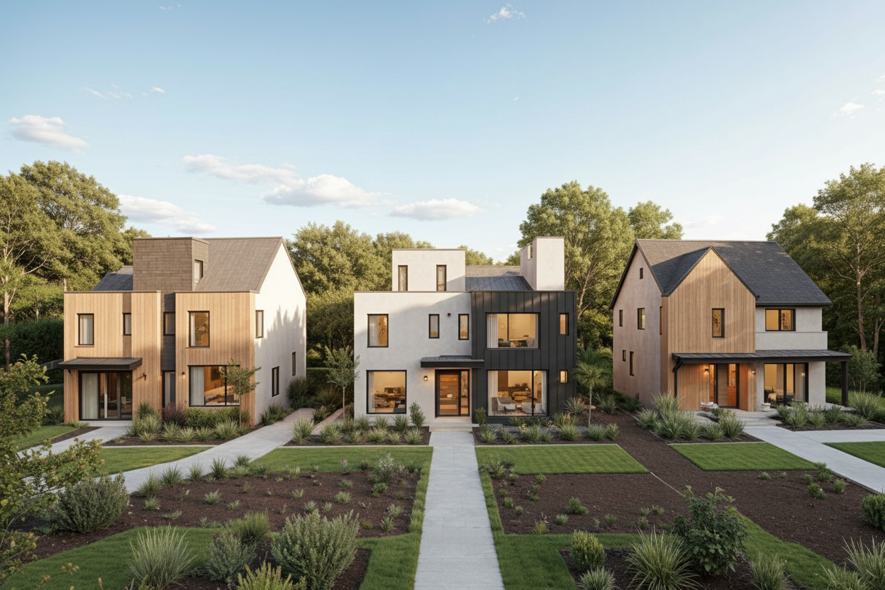 1210 Cedar — Three Modern Detached Homes
