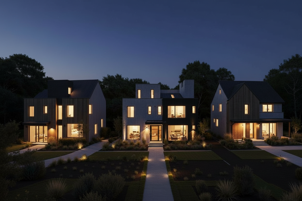 1210 Cedar — Night View